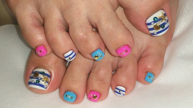 ヒトデ シェルフットジェルネイル ネイルギャラリー 所沢駅 西所沢駅にあるネイルサロン Nail Salon For You